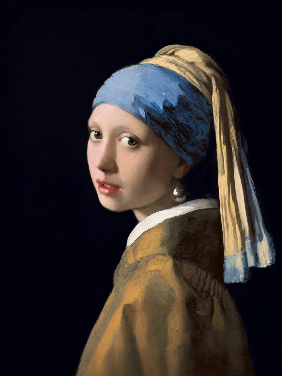 Girl with a Pearl Earring — the painting that inspired this theme’s palette.